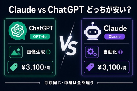 Claude vs ChatGPT どっちが安い？料金・性能・できること徹底比較