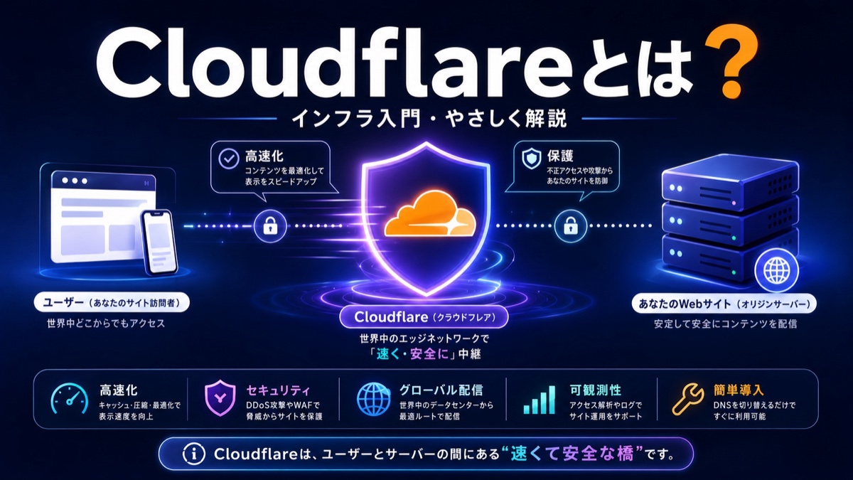 Cloudflare（クラウドフレア）とは何か？平凡な毎日を変えるかもしれない、超初心者向け完全入門【2026年版】 |