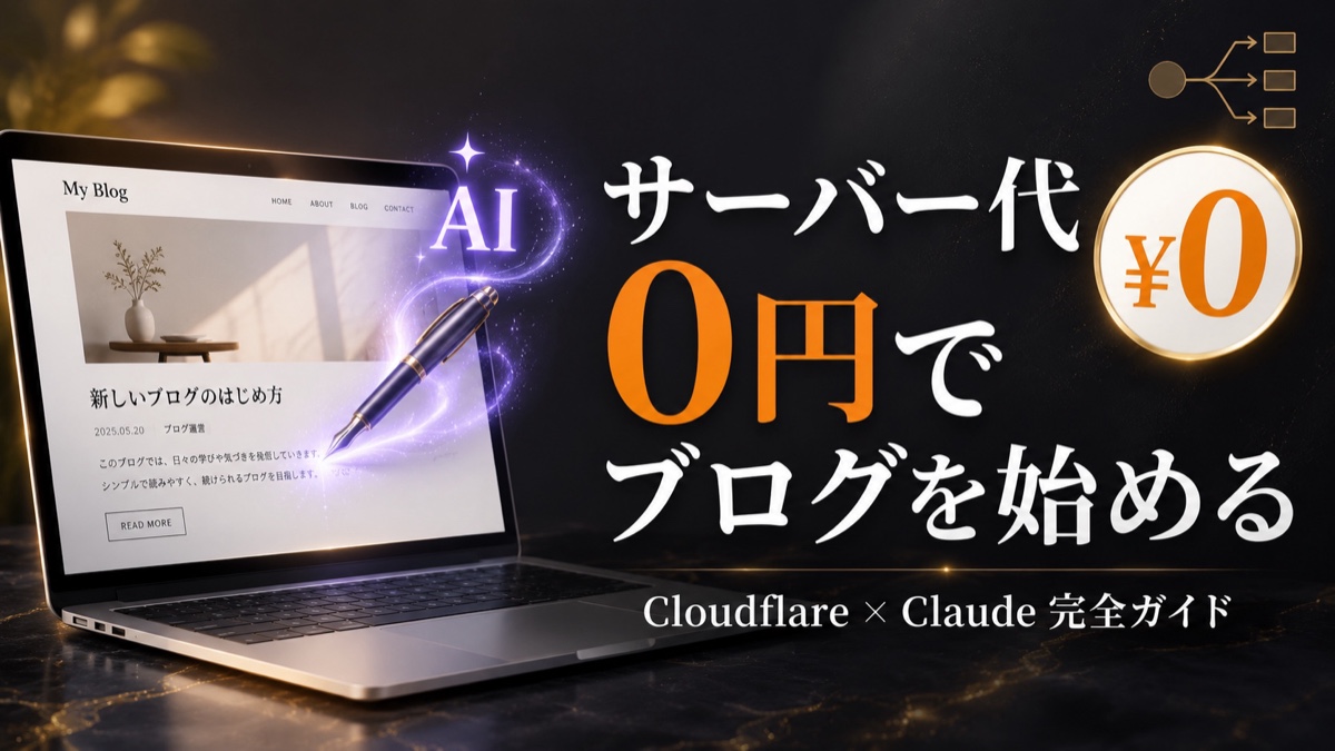 Cloudflare × Claudeで無料ブログに挑戦してみよう——やらない理由を探していたあなたへ【2026年版】