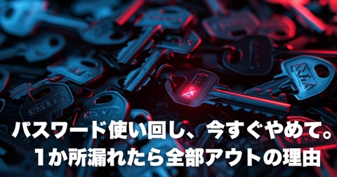 パスワード使い回しの危険性【2026年版】