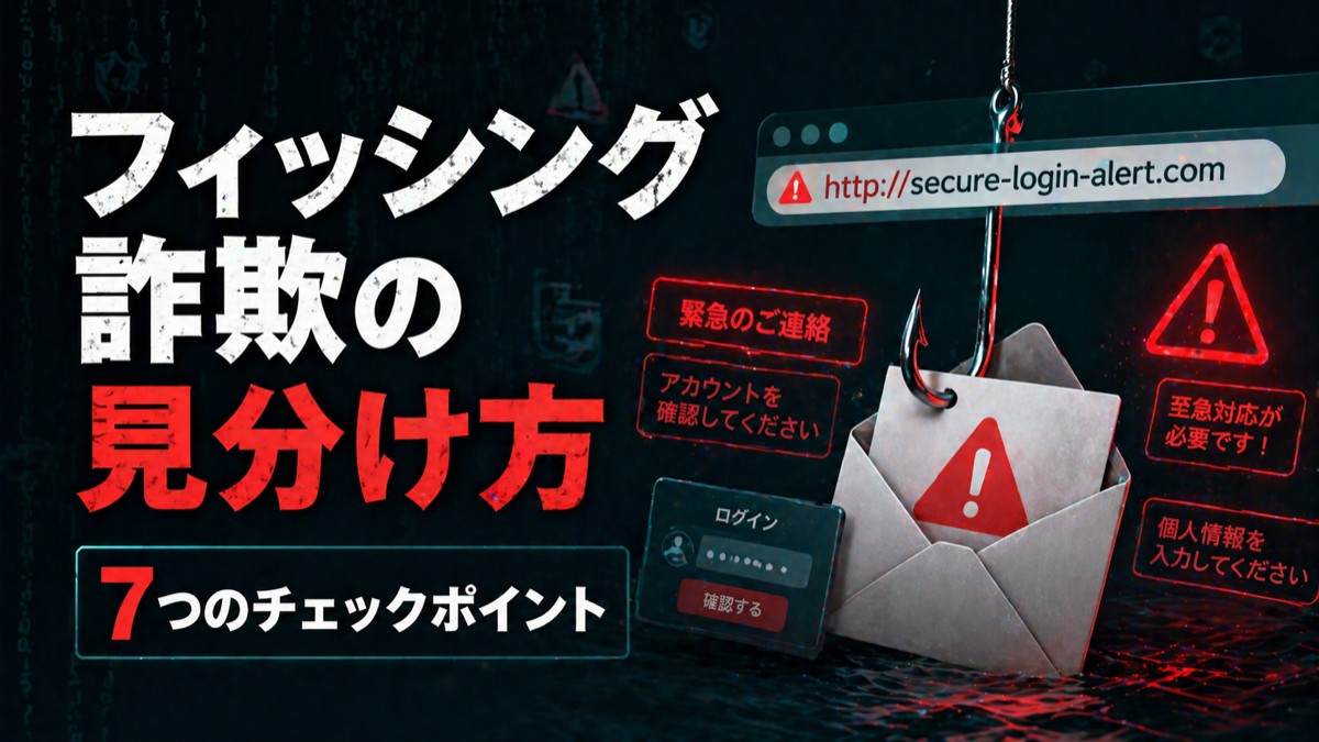 フィッシング見抜き方