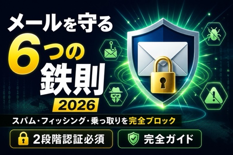 メールアドレスを守る6つの対策