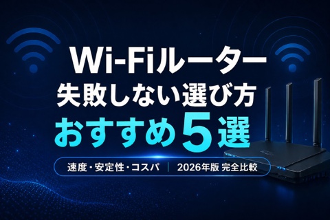 Wi-Fiルーターおすすめ5選比較【2026年版】