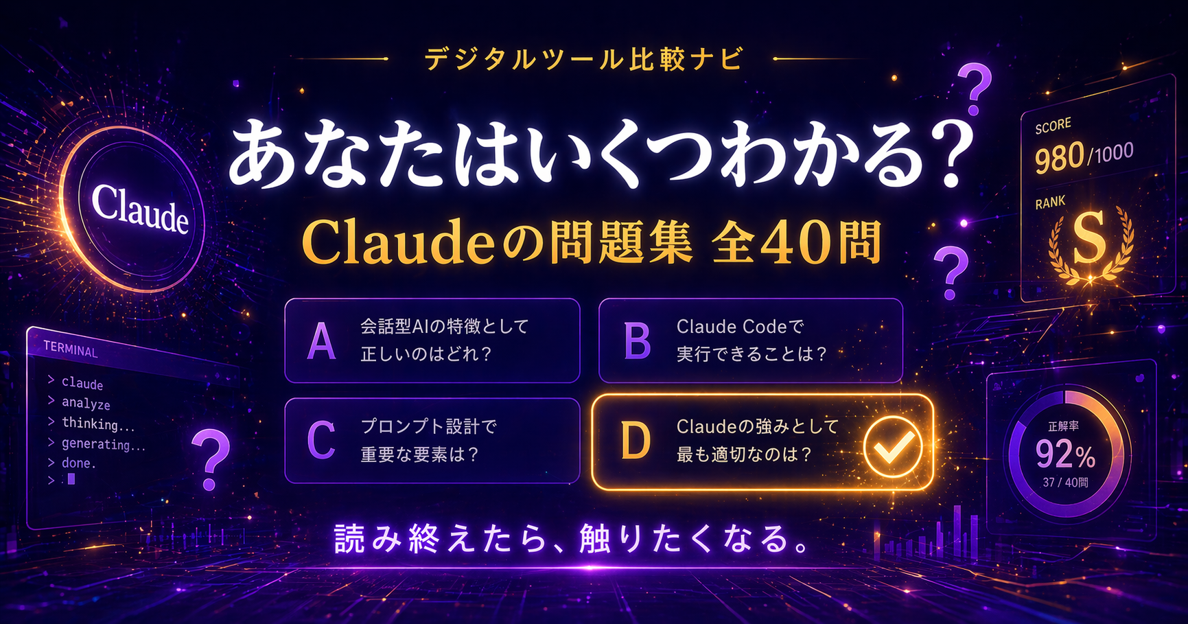 Claudeクイズ全40問