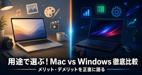 【2026年版】MacBook vs Windows PC 徹底比較！メリット・デメリットを正直に語る