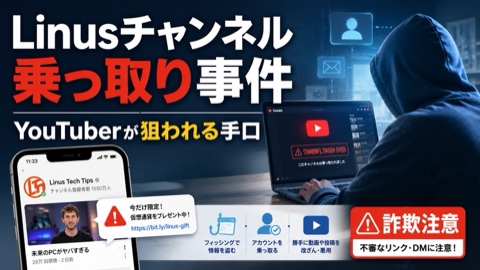 Linus Tech Tips乗っ取り事件に学ぶ2段階認証突破の手口と対策