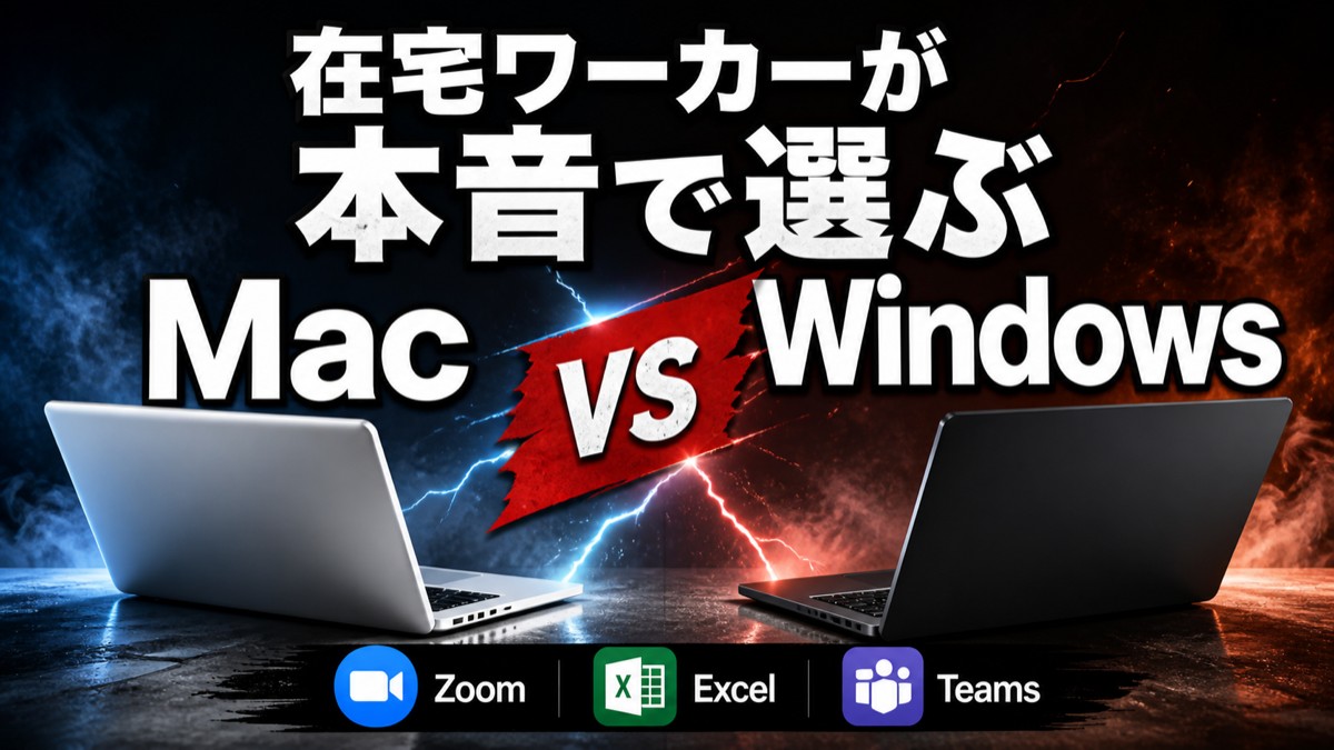 MacとWindows、正直どっち買えばいい？在宅ワーカーが本音で比べてみた