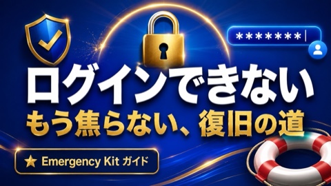 1Passwordにログインできない時の全対処法【シークレットキー紛失・マスターパスワード忘れ対応】2026年版
