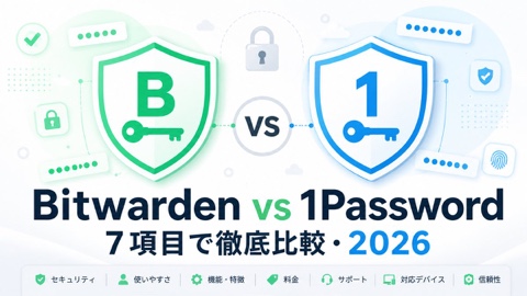 Bitwarden vs 1Password 徹底比較