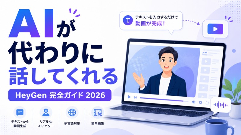 HeyGen（ヘイジェン）完全ガイド【2026年版】料金・使い方・安全性を徹底解説