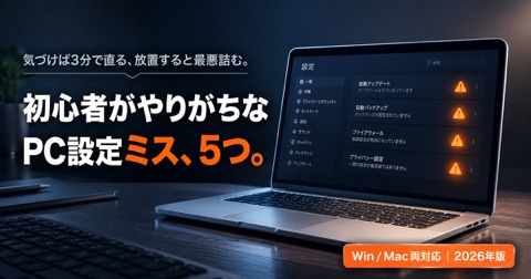 パソコン苦手な人が「無意識」にやっている失敗10選