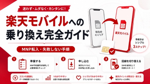 楽天モバイル 乗り換え（MNP転入）完全ガイド2026｜失敗しない手順