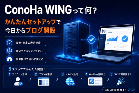ConoHa WINGって何？契約から導入までの手順を初心者にもわかりやすく解説
